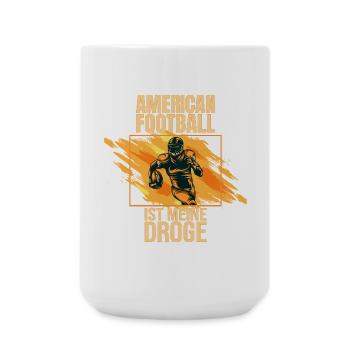 American Football ist meine Droge - Große Tasse 440 ml - Weiß - Vorne