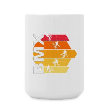 BMX - Große Tasse 440 ml - Weiß - Vorne