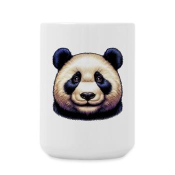Panda - Große Tasse 440 ml - Weiß - Vorne