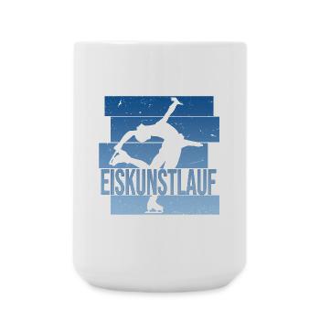 Eiskunstlauf - Große Tasse 440 ml - Weiß - Vorne