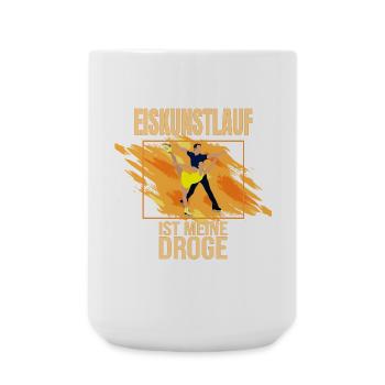 Eiskunstlauf ist meine Droge - Große Tasse 440 ml - Weiß - Vorne