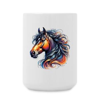 Horse - Large Mug 440 ml - white - Front