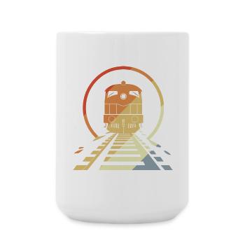 Retro Railroad - Large Mug 440 ml - white - Front