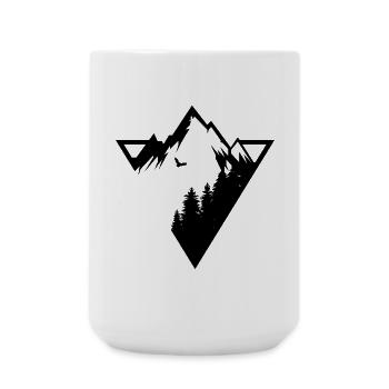 Mountain - Large Mug 440 ml - white - Front