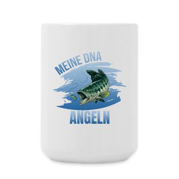 Meine DNA - Angeln - Große Tasse 440 ml - Weiß - Vorne
