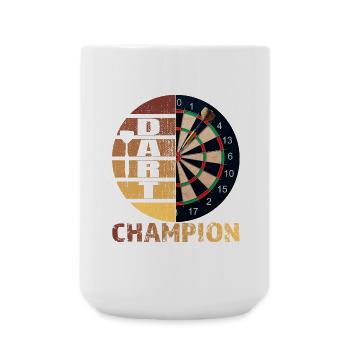 Dart Champion - Große Tasse 440 ml - Weiß - Vorne