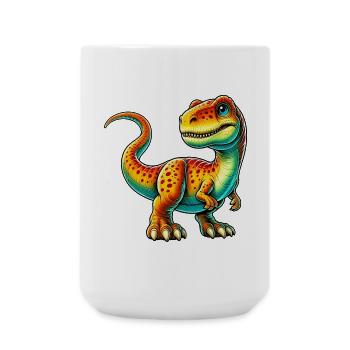Dinosaurier - Große Tasse 440 ml - Weiß - Vorne