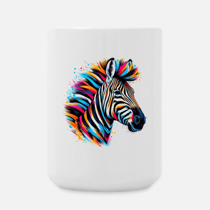 Zebra - Große Tasse 440 ml - Weiß