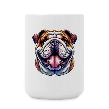 English Bulldog Dog - Large Mug 440 ml - white - Front
