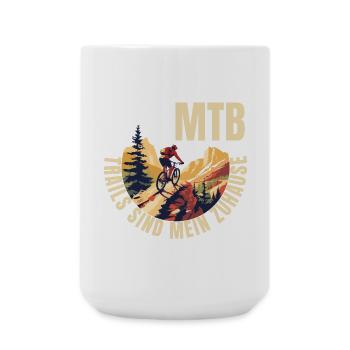 Trails sind mein Zuhause - Große Tasse 440 ml - Weiß - Vorne