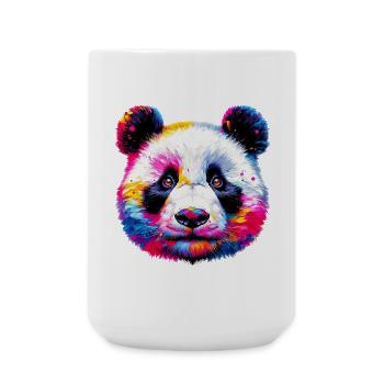 Panda - Große Tasse 440 ml - Weiß - Vorne