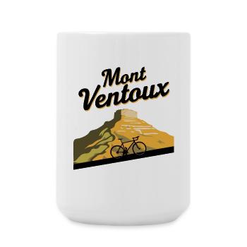 Mont Ventoux: Die ultimative Herausforderung für Radfahrer - Große Tasse 440 ml - Weiß - Vorne