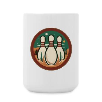 Vintage Bowling - Grande tasse 440 ml - blanc - Devant