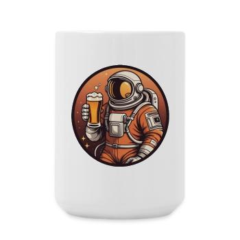Sternenbier Astronaut - Große Tasse 440 ml - Weiß - Vorne