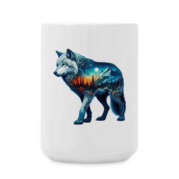 Loup - Grande tasse 440 ml - blanc - Devant