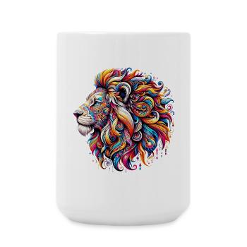Lion - Grande tasse 440 ml - blanc - Devant