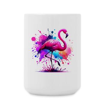 Flamingo - Large Mug 440 ml - white - Front