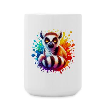 Lémurien - Grande tasse 440 ml - blanc - Devant