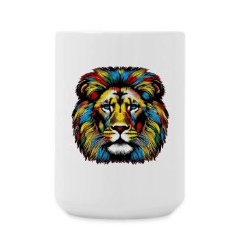 Lion - Large Mug 440 ml - white - Front