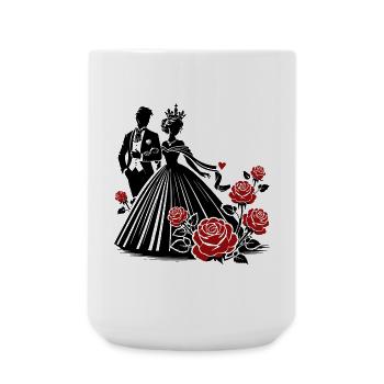 Romantic Couple: The Power of Love & Connection - Large Mug 440 ml - white - Front