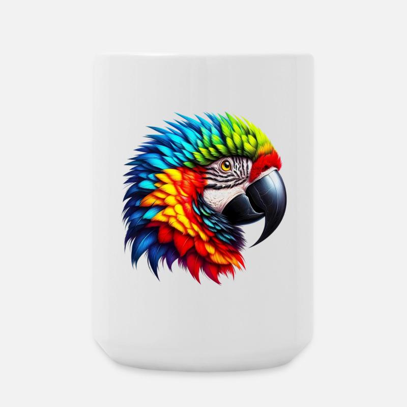 Parrot - Large Mug 440 ml - white