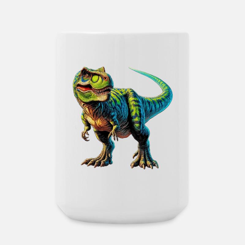 Dinosaurier - Große Tasse 440 ml - Weiß
