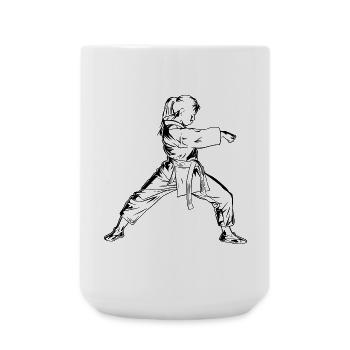 Karate Girls - Large Mug 440 ml - white - Front
