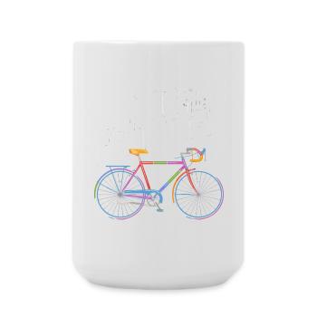 Futuristisches Fahrraddesign - Große Tasse 440 ml - Weiß - Vorne