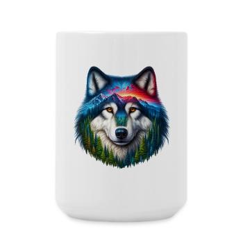 Loup - Grande tasse 440 ml - blanc - Devant