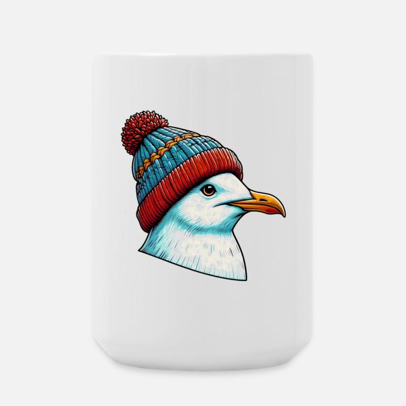 Möwe - Große Tasse 440 ml - Weiß