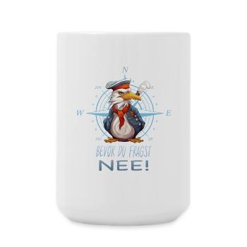 Bevor du fragst, Nee - Große Tasse 440 ml - Weiß - Vorne