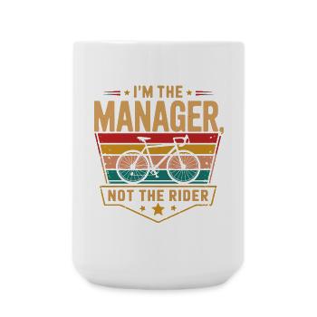 Je suis le gérant Vélo - Grande tasse 440 ml - blanc - Devant
