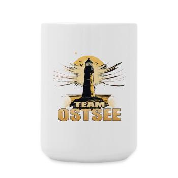 Team Ostsee - Große Tasse 440 ml - Weiß - Vorne