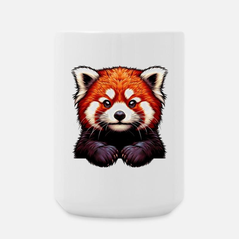 Red panda - Large Mug 440 ml - white