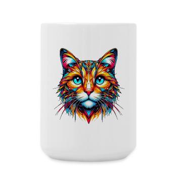 Cat - Large Mug 440 ml - white - Front