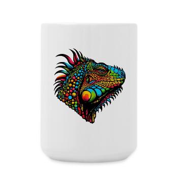 Iguana - Large Mug 440 ml - white - Front