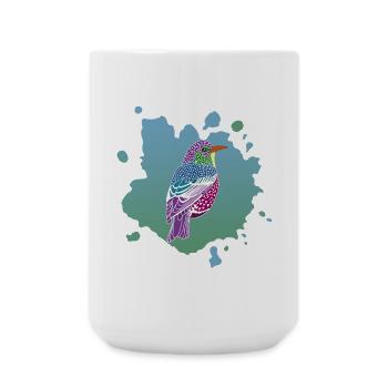 Traum von einem Vogel - Große Tasse 440 ml - Weiß - Vorne