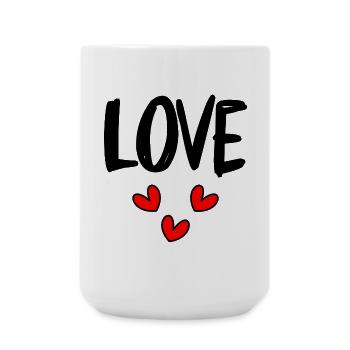 CHRISTMAS. MERRY CHRISTMAS. MERRY CHRISTMAS. SANTA CLAUS - Large Mug 440 ml - white - Front