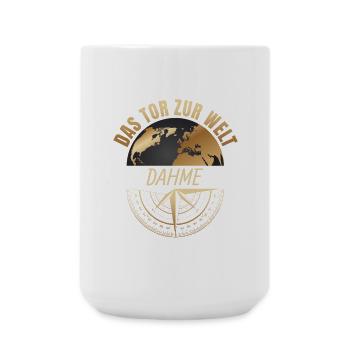 Das Tor zur Welt - Dahme - Große Tasse 440 ml - Weiß - Vorne