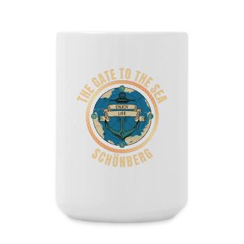 The Gate to the Sea - Schönberg - Große Tasse 440 ml - Weiß - Vorne