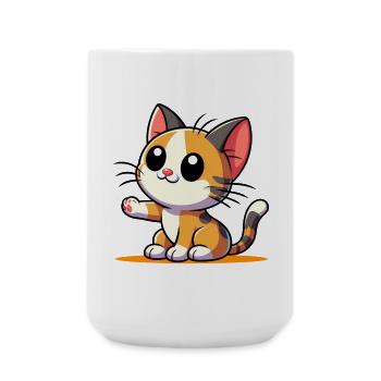 Chat - Grande tasse 440 ml - blanc - Devant