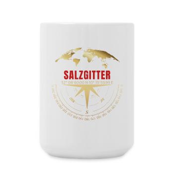 Koordinaten Salzgitter - Große Tasse 440 ml - Weiß - Vorne