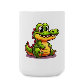 Alligator Crocodile - Large Mug 440 ml - white - Front