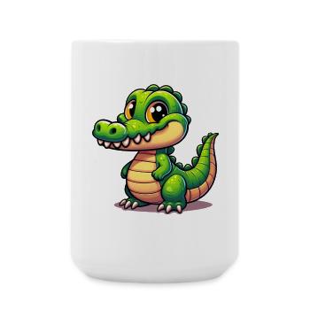Alligator Crocodile - Large Mug 440 ml - white - Front