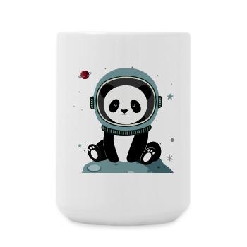 Astronaut Panda – Imaginative Space Motif - Large Mug 440 ml - white - Front
