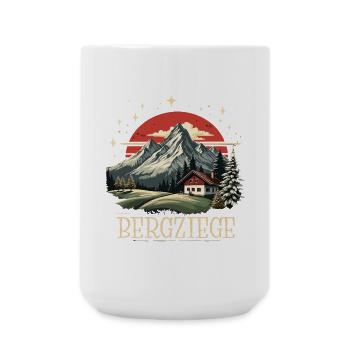 Bergziege - Große Tasse 440 ml - Weiß - Vorne