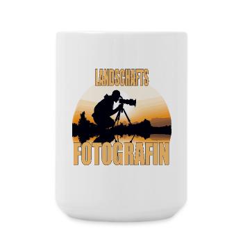 Landschafts Fotografin - Große Tasse 440 ml - Weiß - Vorne