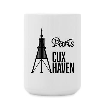 Lieber Cuxhaven als Paris - Große Tasse 440 ml - Weiß - Vorne