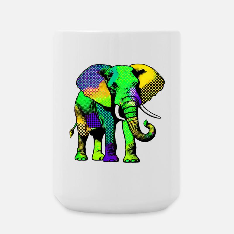 Elephant - Large Mug 440 ml - white