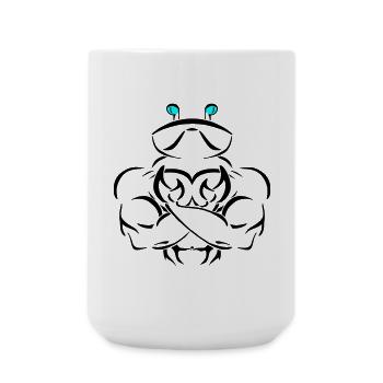 Alpha cancer Deluxe - Große Tasse 440 ml - Weiß - Vorne